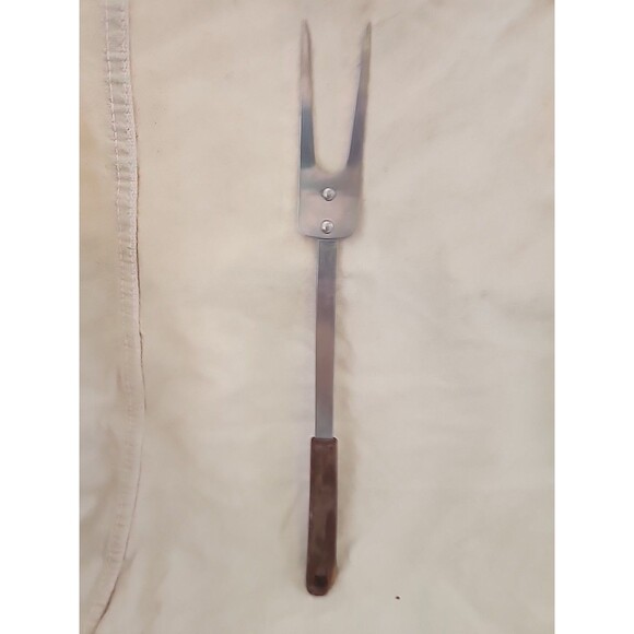 Vtg Kaylan Stainless Steel Meat Serving Fork 13” Utensil - Picture 1 of 7